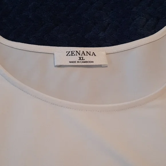 Ivory Ruffle Hem Blouse - Picture 3 of 3